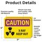 Signmission Radiation & Laser Sign, 5 in H x 7 in W, Vinyl Decal, Rectangle OS-2PACK-CR-D-57-L-10200 - alternate 2